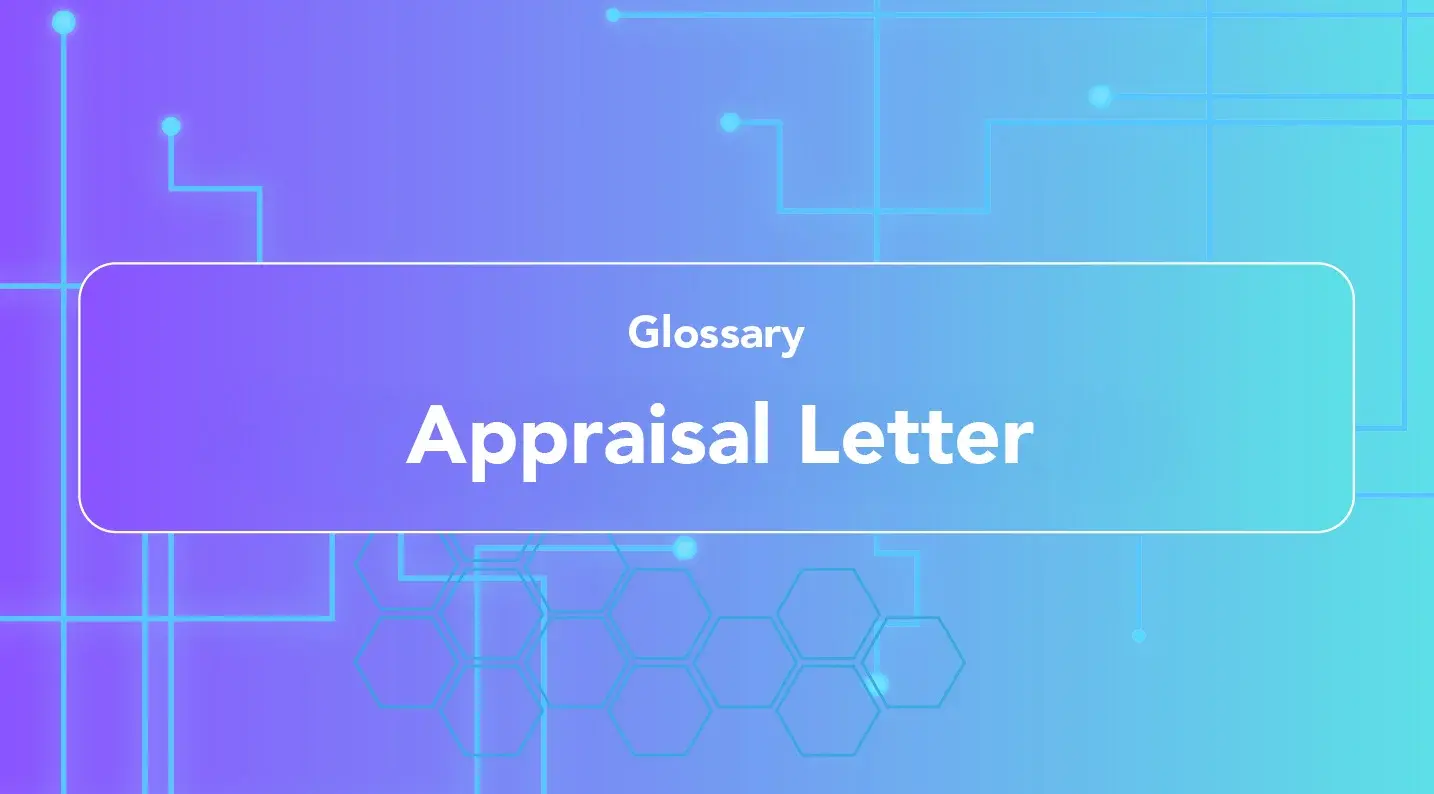 Appraisal Letter