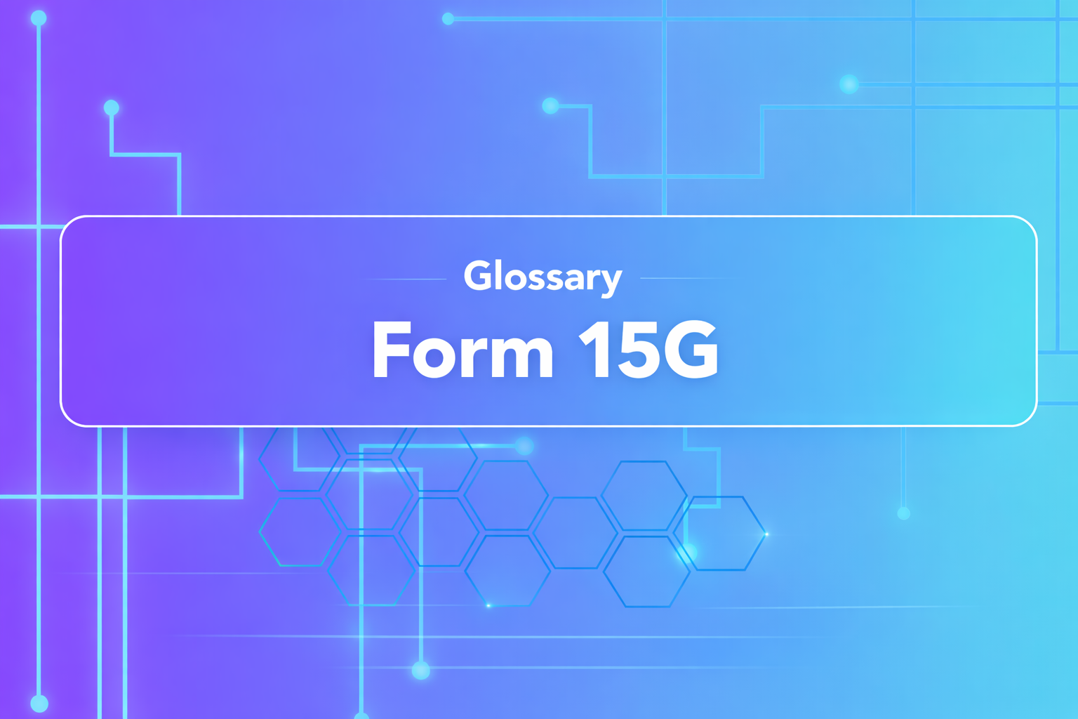 Form 15G