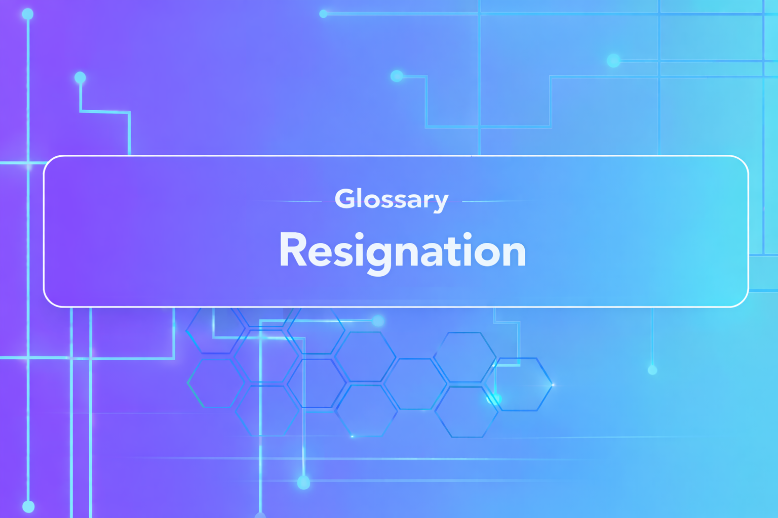 Resignation