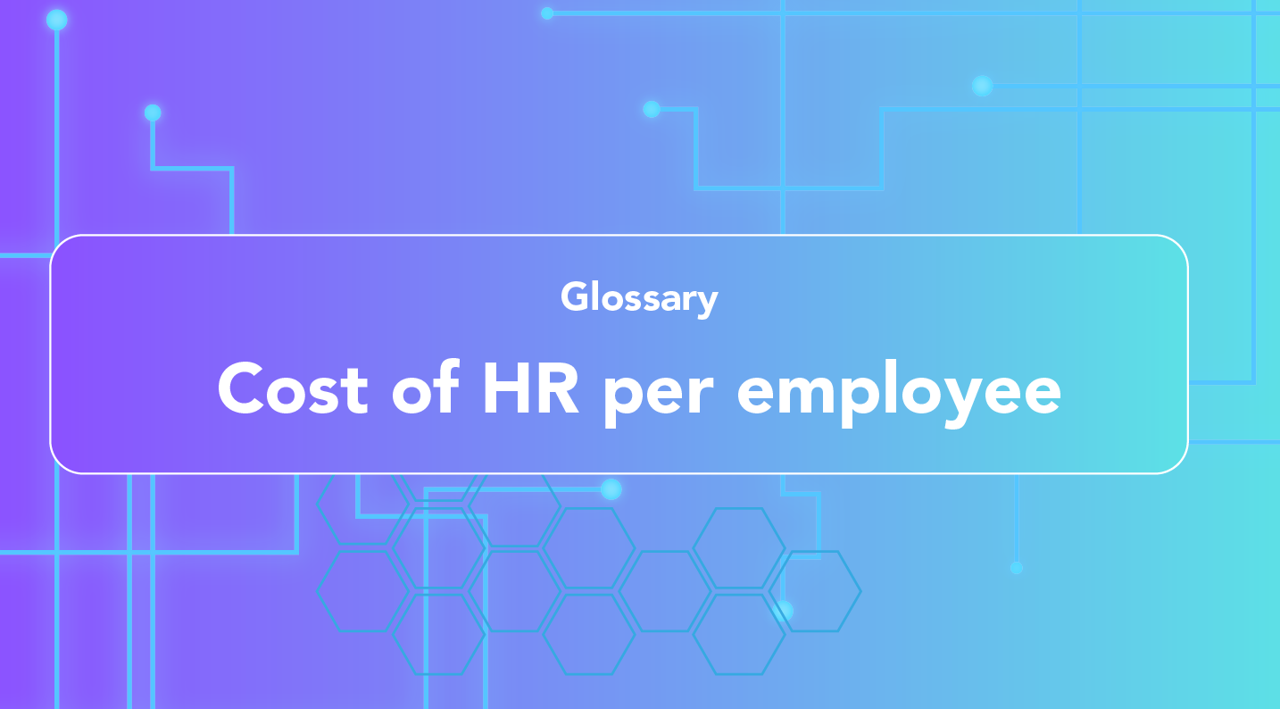 What is Cost of HR per employee?