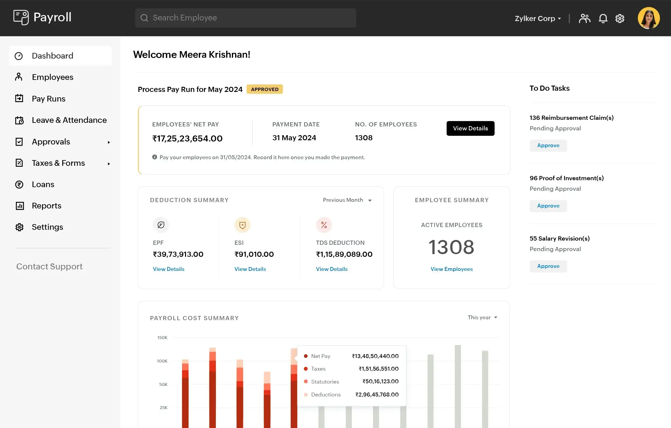 zoho Payroll