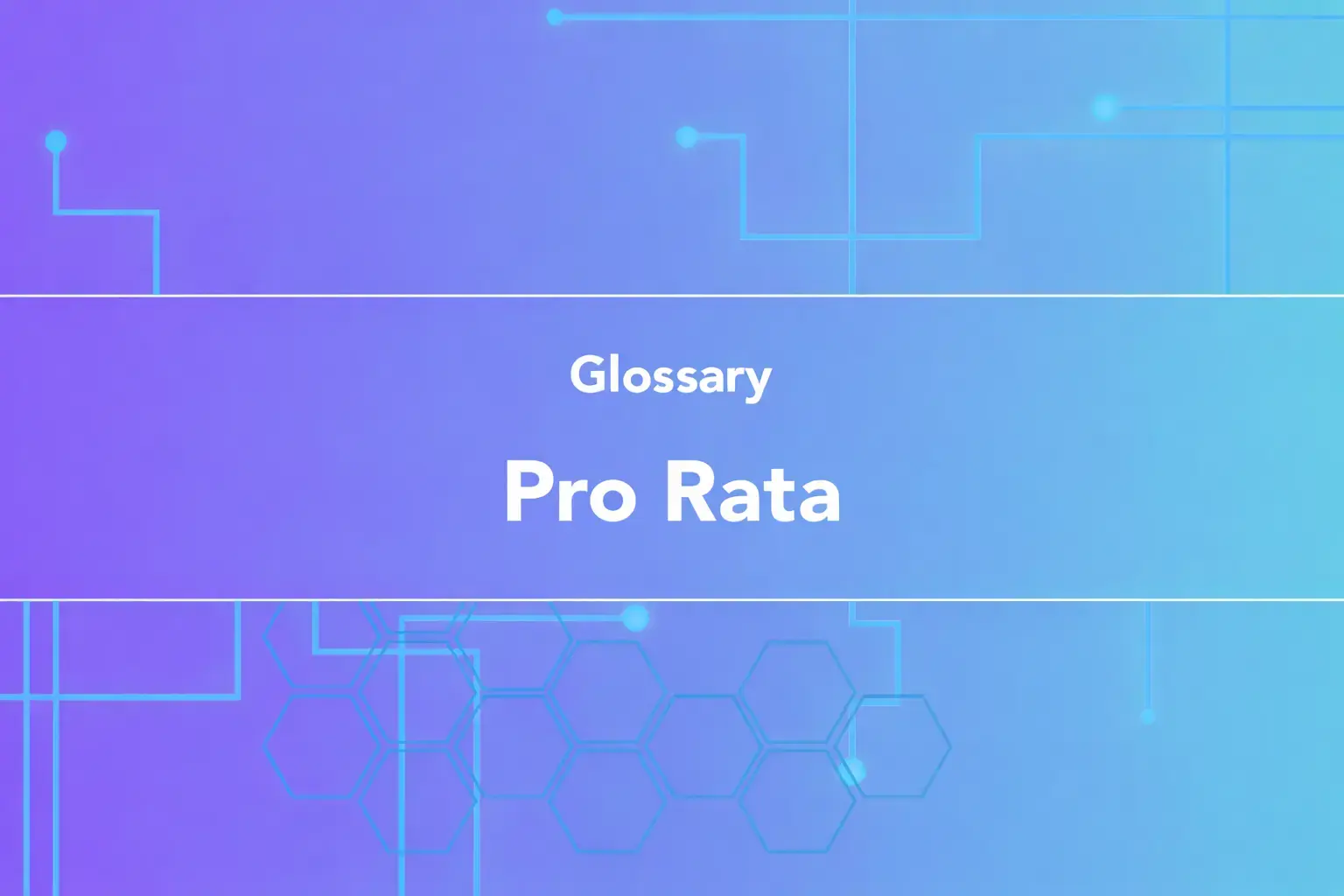 Pro Rata