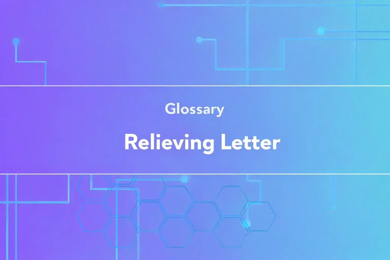 Relieving Letter