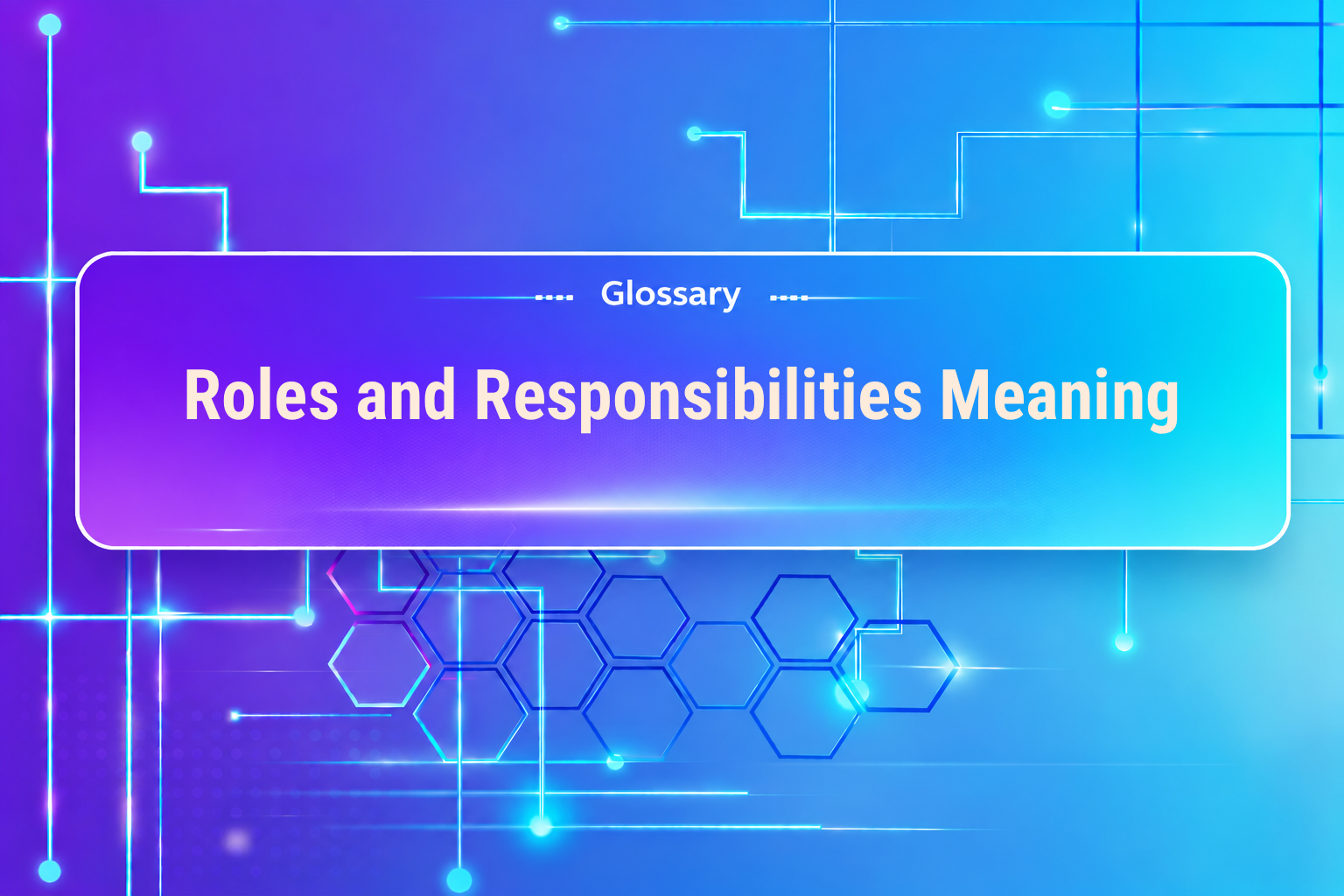 Roles and Responsibilities Meaning