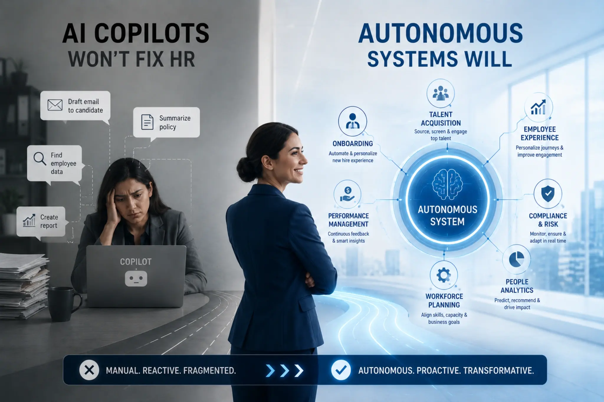 AI Copilots Won't Fix HR — Autonomous Systems Will