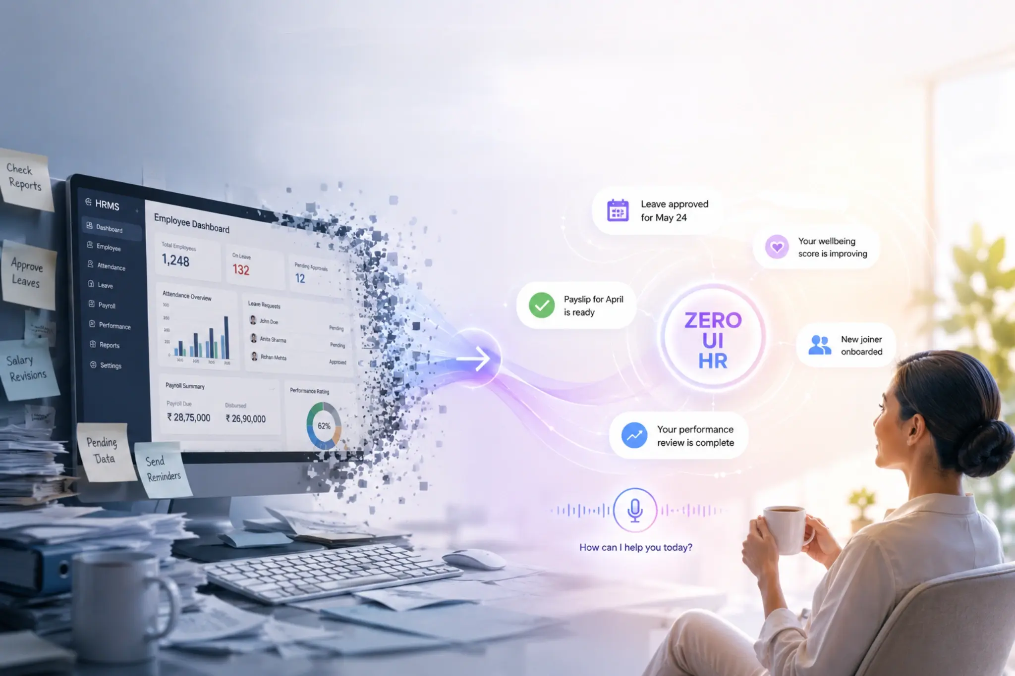Why HRMS Interfaces Are Dying: The Rise of Zero UI HR